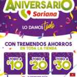 Folleto Soriana Mercado Aniversario 2022: productos a $10, $15, $20 y más