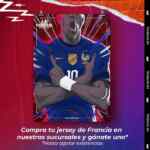 En Innovasport compra un jersey de francia y llévate un print seriado de Kylian Mbappé