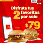 Cupón de la Semana App McDonald's: 2 hamburguesas a elegir entre doble con queso o McPollo por $79