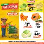 Ofertas Merco frutas y verduras del 11 al 13 de octubre