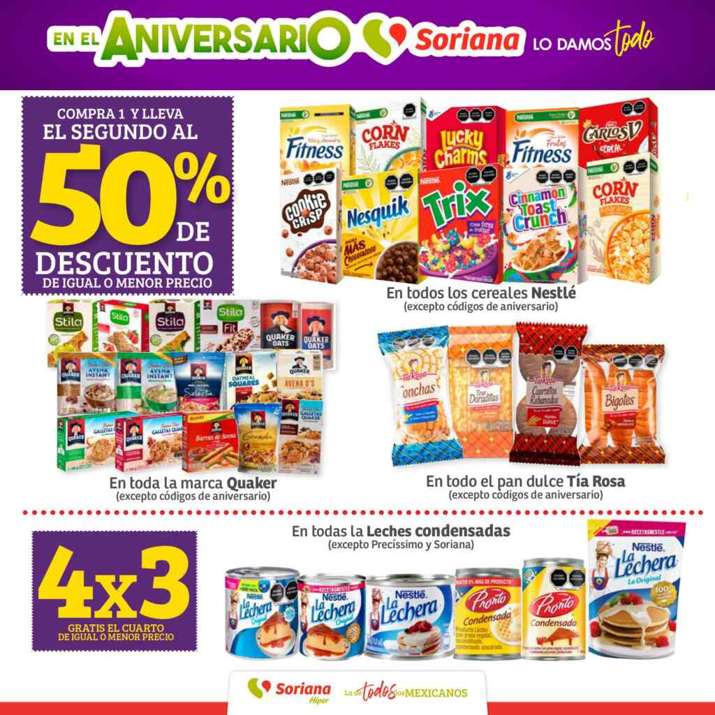 Folleto Soriana fin de semana 14 al 17 de octubre 2022