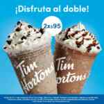 2 x $95 en Frappés en Tim Hortons hoy 11 de octubre