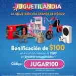 Cupón Walmart Juguetilandia de $100 de descuento en compras de $500