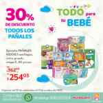 30% de descuento en todos los pañales en almacenes Del Sol y Woolworth 30% de descuento en todos los pañales en almacenes Del Sol y Woolworth