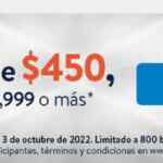 Cupón Walmart de $450 de descuento en compras de $3,999 o más