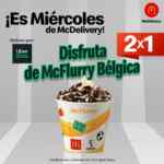2x1 en McFlurry McBélgica en McDonalds al pedir por Uber Eats sólo hoy miércoles