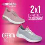 2x1 en tenis y zapatos en Andrea sólo hoy