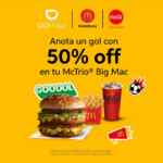 Promoción de la Semana DiDi Food: McTrío Big Mac McDonald’s con 50% de descuento al pedir por Didi Food