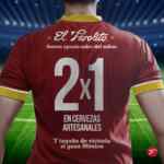 En El Farolito 2x1 en cervezas artesanales y taquito de victoria si gana México hoy