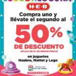 Promoción HEB Juguetilocura: Segundo juguete al 70% de descuento
