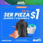 En Martí 3a pieza de ropa y calzado a sólo $1 peso durante noviembre