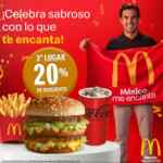 Cupón App McDonald's 20% de descuento en McTrío Mediano Big Mac por el 3er lugar de Checo Pérez
