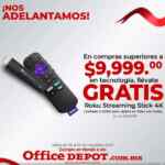 Office Depot adelantos Buen Fin 2022: Hasta 40% de descuento, Roku de regalo con compra mínima y más