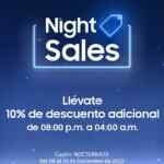 Venta Nocturna Samsung: cupón del 10% de descuento adicional