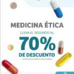 En Farmacia Soriana 2do al 70% de descuento en medicina ética por pocos días