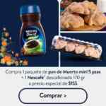 Walmart paquetes Pan de Muerto con leche o café a precio especial