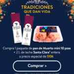 Walmart paquetes Pan de Muerto con leche o café a precio especial