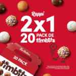 Promoción Mundialista Tim Hortons: 2x1 en Timbits al pedir por Rappi los días que juega México