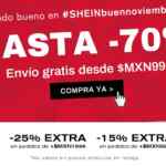 Shein Pre Buen Fin 2022: Hasta 70% de descuento + hasta 30% extra + envío gratis