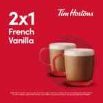 En Tim Hortons 2x1 en French Vanilla hoy domingo