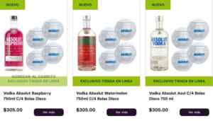 Absolut Vodka promo de Año Nuevo: set de vasos en forma de bola disco de regalo