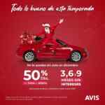 Promoción de Navidad Avis: 50% de descuento en tu renta de auto + hasta 9 msi