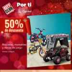 En City Club 50% de descuento en bicicletas, montables y mesas de juego