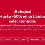 Rebajas H&M con hasta 50% de descuento en prendas seleccionadas