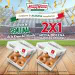 Promoción Krispy Kreme semifinales Mundial: 2x1 en media docena glaseada hoy y mañana