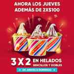 Promoción Nutrisa: 3x2 en helados de jueves a domingo