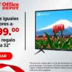 Office Depot Venta Nocturna Navideña 14 al 16 de diciembre: Smart TV Gratis en compras de $8,999