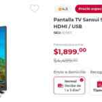 Pantalla Sansui de 32" de $4,499 a sólo $1,899 en Office Depot