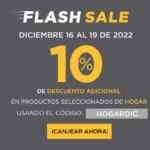 Cupón Palacio de Hierro Flash Sale: 10% de descuento en artículos de hogar