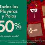 En C&A segundo a mitad de precio en todos los polos y playeras este fin de semana