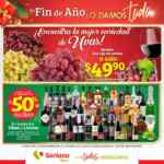 Folleto Soriana celebración de Año Nuevo 2023: uva roja sin semilla $49.90 kg y más