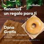 Promoción de Navidad Tim Hortons: Dona GRATIS en la compra de cualquier producto sólo hoy