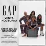 Venta Nocturna GAP: Hasta 30% de descuento