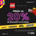 Venta Nocturna LEGO Store: 20% de descuento en líneas LEGO participantes