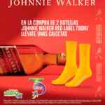 Promo Johnnie Walker calcetines Gratis en la compra de 2 whiskys
