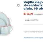 Bed Bath & Beyond Oferta Relámpago: vajilla de porcelana 4 personas a solo $719