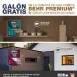 Promoción Pinturas BEHR: Compra una cubeta en Home Depot y llévate de regalo 2 galones