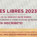 Talleres Libres 2023 del Faro de Oriente: inscripción a cursos GRATIS hasta el 28 de enero
