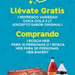 Combo Loco HEB Rosca de Reyes: refresco o chocolate Gratis en la compra de 1 rosca