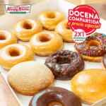 Promoción Krispy Kreme: Docena compartida a precio especial y 2x1 en bebidas preparadas los martes