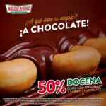 En Krispy Kreme docena glaseada original y glaseada chocolate a mitad de precio del 12 al 15 de enero 2023
