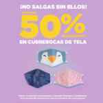 En Miniso cubrebocas de tela varios diseños a mitad de precio a sólo $29.90