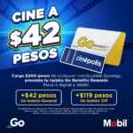 Promo Gasolineras Mobil Cinépolis: boletos a $42 al recargar gasolina