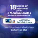Promo Sam's Club 18 meses sin intereses + 3 de bonificación hasta el 6 de enero