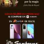 Promo Sanborns Reyes Magos: monedero de $2,000 Gratis en la compra de un celular Xiaomi