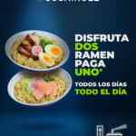 Ramen 2x1 en Sushi Roll todos los días